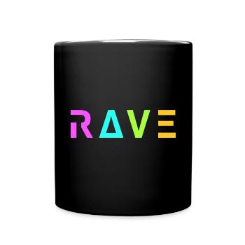Techno Rave Festival Electro Music Raver - Full Colour Mug - black - Front