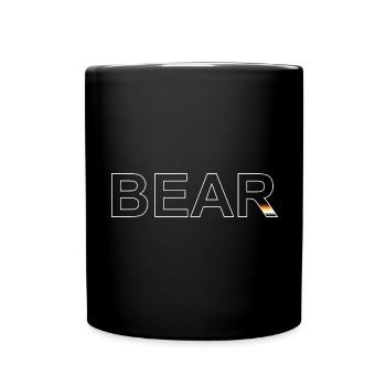 BEAR white - Full Colour Mug - black - Front
