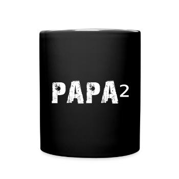 Papa au pouvoir de 2 - Famille - Gay - Homosexualité - Mug uni - noir - Devant