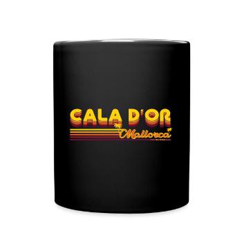 Cala D'or summery Mallorca holiday design - Full Colour Mug - black - Front