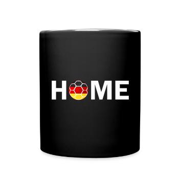 Home Germany Flag Fussball Deutschland Football - Tasse einfarbig - Schwarz - Vorne