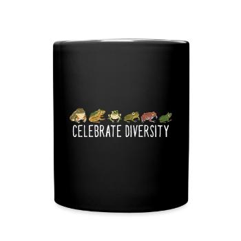 Herpetologist Amphibian Funny Celebrate Diversity - Tasse einfarbig - Schwarz - Vorne