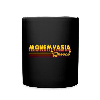 Monemvasia: Historical retro design - Full Colour Mug - black - Front