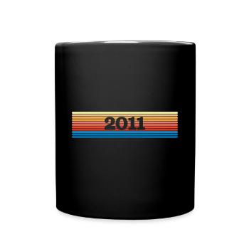 Jahr 2011 - Tasse einfarbig - Schwarz - Vorne
