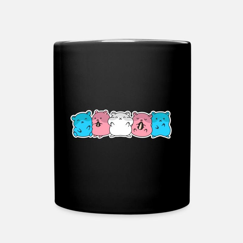 Conception de hamster trans pour les personnes trans - Mug uni - noir