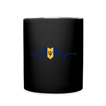 Drapeau de la Barbade Bayan barbadien - Mug uni - noir - Devant