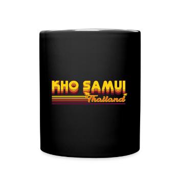 Ko Samui - Inselparadies im Design - Tasse einfarbig - Schwarz - Vorne