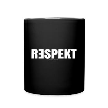 R3spekt Respekt Respect - Tasse einfarbig - Schwarz - Vorne