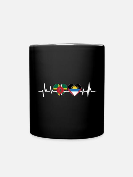 Drapeau dominicain Dominika - Mug uni - noir