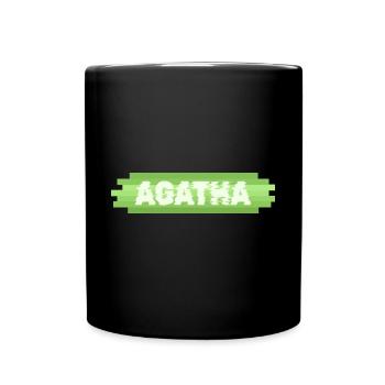 Geschenk für Agatha - Tasse einfarbig - Schwarz - Vorne
