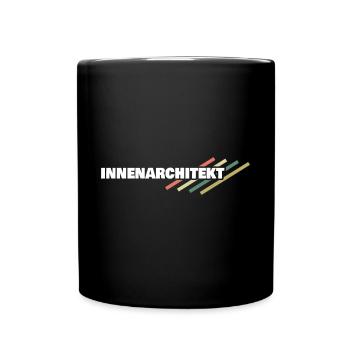 Geschenk für Innenarchitekt - Tasse einfarbig - Schwarz - Vorne