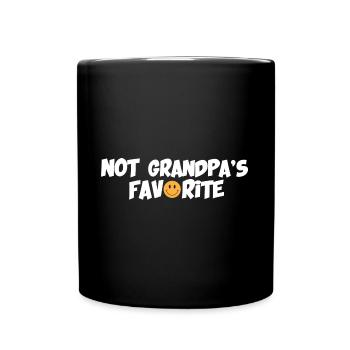 Pas le petit-enfant préféré de grand-père petit-enfant - Mug uni - noir - Devant