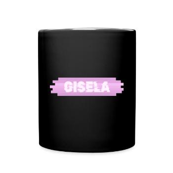Gisela als Frauenname - Tasse einfarbig - Schwarz - Vorne