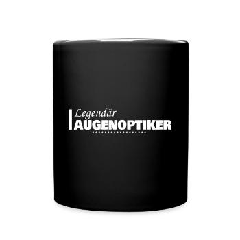 Geschenk für Augenoptiker - Tasse einfarbig - Schwarz - Vorne
