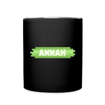 Geschenkidee Annah - Tasse einfarbig - Schwarz - Vorne