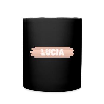 Lucia as a first name - Full Colour Mug - black - Front