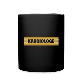 Geschenk für Kardiologe - Tasse einfarbig - Schwarz - Vorne