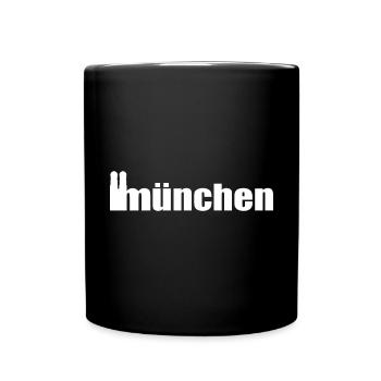 Servus - Gruß aus München - Frauenkirche - Tasse einfarbig - Schwarz - Vorne