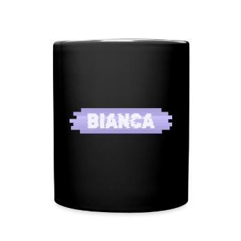Geschenk für Bianca - Tasse einfarbig - Schwarz - Vorne
