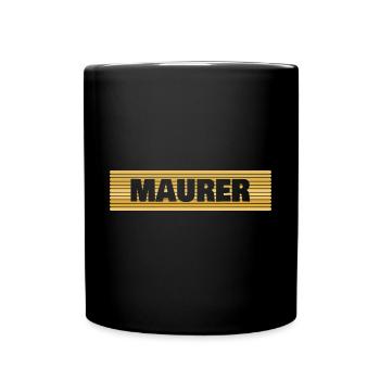 Bricklayer - Full Colour Mug - black - Front
