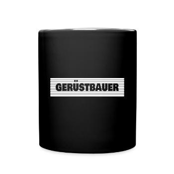 Échafaudage - Mug uni - noir - Devant