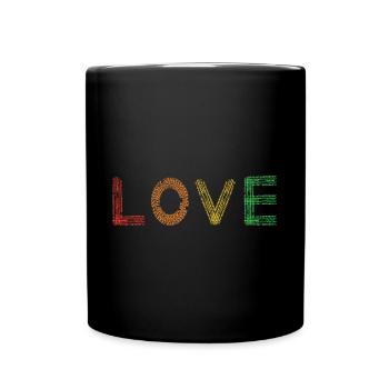 Dirt Biker Riding LOVE Dirt Bike - Tasse einfarbig - Schwarz - Vorne