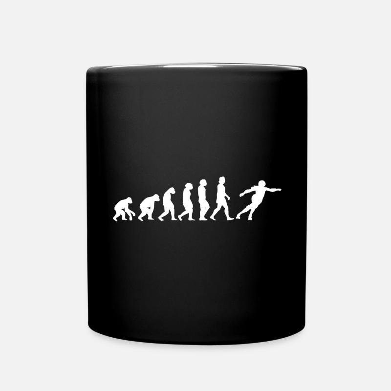 Roller Derby Inliner Evolution der Menschen Sport - Tasse einfarbig - Schwarz