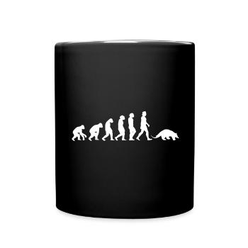 Anteater Bear Evolution of Humans Animals - Full Colour Mug - black - Front