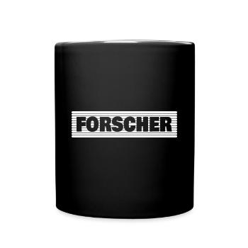 Beruf Forscher - Tasse einfarbig - Schwarz - Vorne