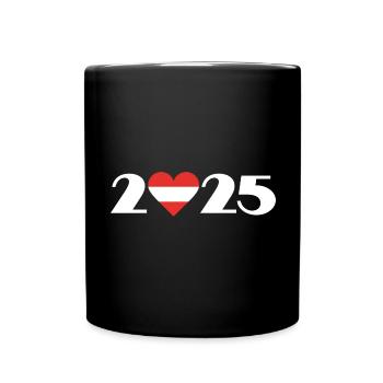 Vacances en Autriche 2025, Voyage en Autriche - Mug uni - noir - Devant