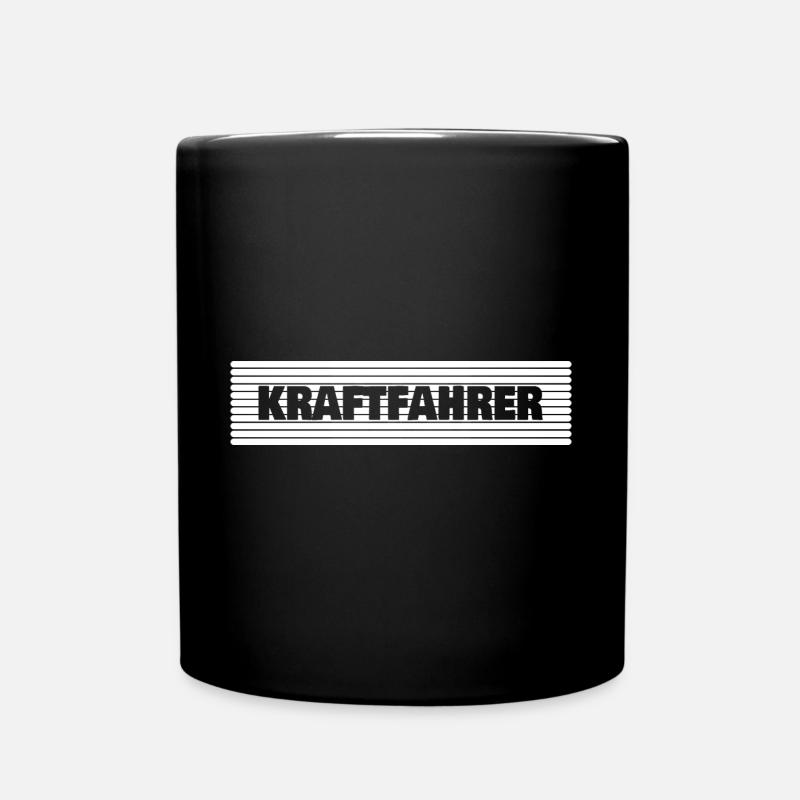 Beruf Kraftfahrer - Tasse einfarbig - Schwarz