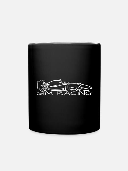 Sim Racing Sim Racer Shirt Gift - Full Colour Mug - black