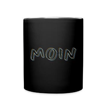 moin - Tasse einfarbig - Schwarz - Vorne