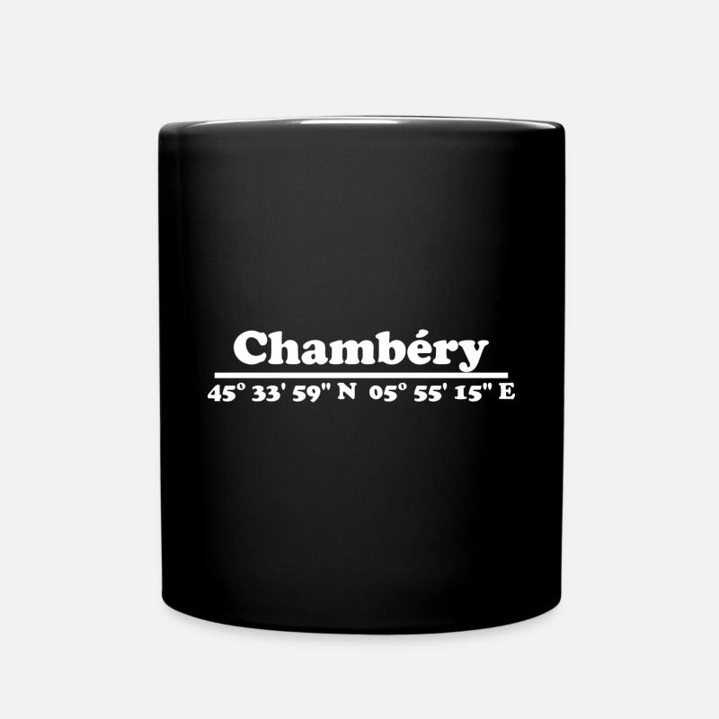Coordonnées de Chambéry - Mug uni - noir