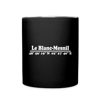 Le Blanc-Mesnil Koordinaten - Tasse einfarbig - Schwarz - Vorne