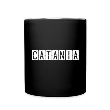 Panneau de l’aéroport de Catane - Mug uni - noir - Devant