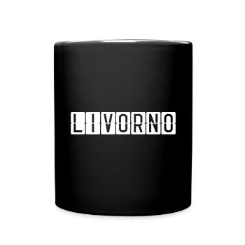 Panneau de l’aéroport de Livourne - Mug uni - noir - Devant