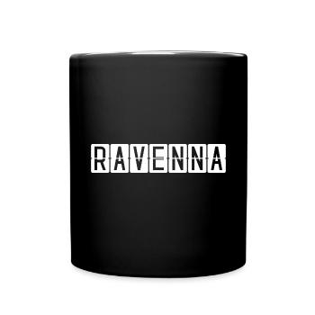 Ravenna Airport Sign - Full Colour Mug - black - Front
