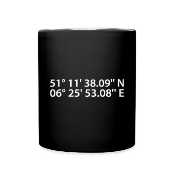 Mönchengladbach coordinates - Full Colour Mug - black - Front