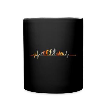Heartbeat Handbike - Full Colour Mug - black - Front