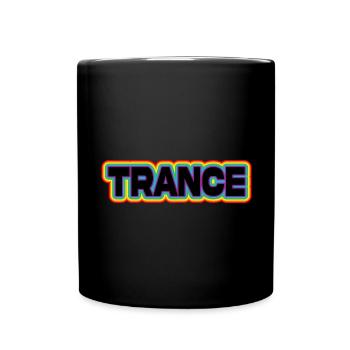 Trance Music LGBTQ Regenbogen | Erhebende Goa Psy - Tasse einfarbig - Schwarz - Vorne
