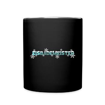 Eistauchen Winterschwimmen Eisbaden - Tasse einfarbig - Schwarz - Vorne