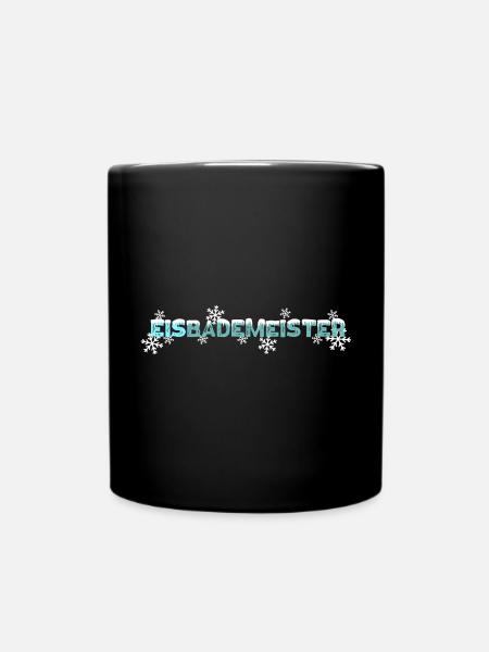 Eistauchen Winterschwimmen Eisbaden - Tasse einfarbig - Schwarz