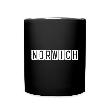 Norwich Airport Sign - Full Colour Mug - black - Front