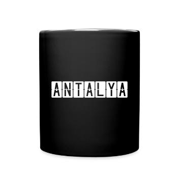 Antalya Airport Sign - Full Colour Mug - black - Front