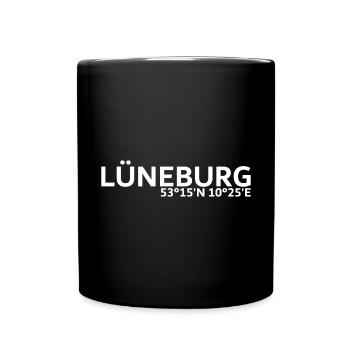 Coordonnées de Lunebourg - Mug uni - noir - Devant
