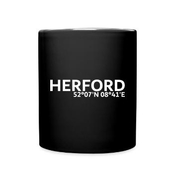 Herford coordinates - Full Colour Mug - black - Front