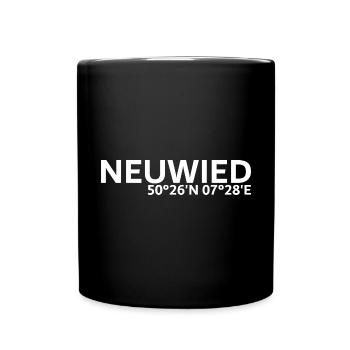 Neuwied Koordinaten - Tasse einfarbig - Schwarz - Vorne