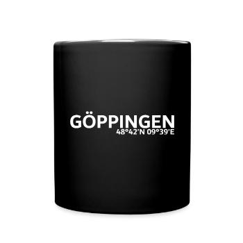 Göppingen coordinates - Full Colour Mug - black - Front