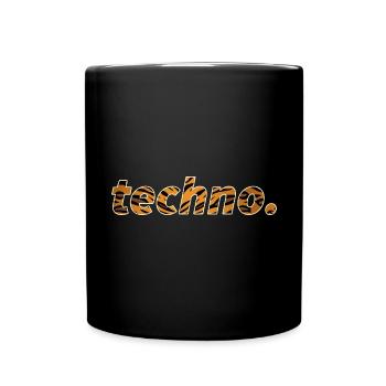 Techno Rave Festival Electro Musik Raver - Tasse einfarbig - Schwarz - Vorne